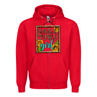 Red small town girl olivia Zipper Hoodie - OliviaCreatesArt