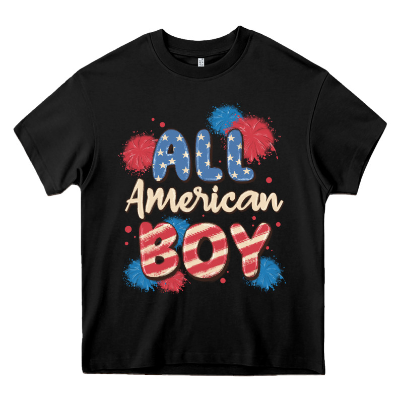 All American Boy Heavy Core Tee by MaliasSmallBusiness | Teevron