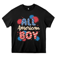 Black all american boy Heavy Core Tee - MaliasSmallBusiness