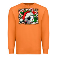 Carrot Soccer Ball Christmas With Hat And Candy Cane Premium Sweatshirt - FaDigitalArtStudio