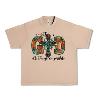 Burro with god all things are possible gemstone cross Urban Heavy Tee - Jasminsmagicworld