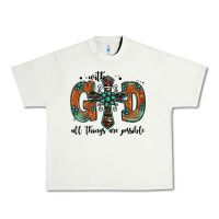 Pistachio with god all things are possible gemstone cross Urban Heavy Tee - Jasminsmagicworld