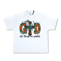 White with god all things are possible gemstone cross Urban Heavy Tee - Jasminsmagicworld