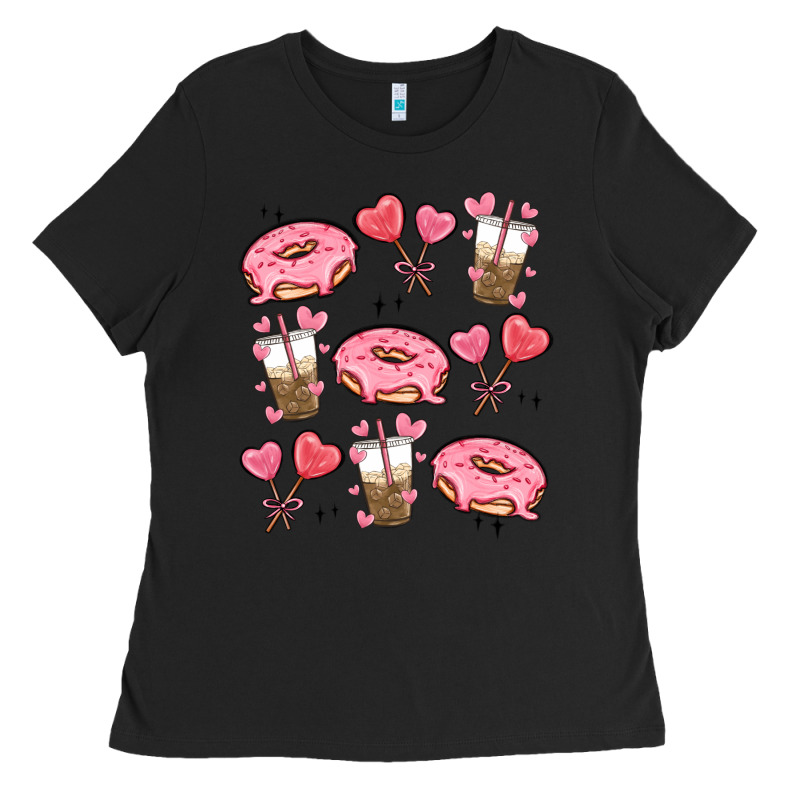 Valentines Day Doodles Ladies Tee by MaliasSmallBusiness | Teevron