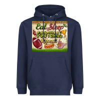 Navy eat sleep football repeat tumbler Heavyweight Hoodie - BundleAndBundleShop