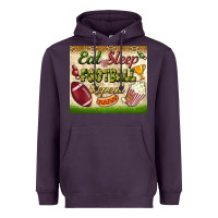 Plum eat sleep football repeat tumbler Heavyweight Hoodie - BundleAndBundleShop