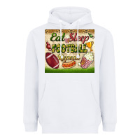 White eat sleep football repeat tumbler Heavyweight Hoodie - BundleAndBundleShop