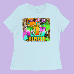 Loaded Tea Junkie Ladies Tee Designed By Jasminsmagicworld