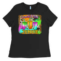 Black Loaded Tea Junkie Ladies Tee - Jasminsmagicworld