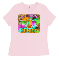 Bubblegum Pink Loaded Tea Junkie Ladies Tee - Jasminsmagicworld