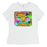 White Loaded Tea Junkie Ladies Tee - Jasminsmagicworld