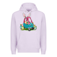 Lilac Easter toddler car Premium Hoodie - OliviaCreatesArt