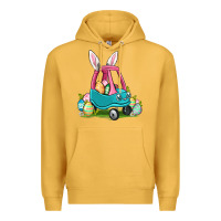 Mustard Easter toddler car Premium Hoodie - OliviaCreatesArt