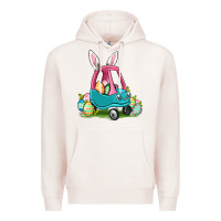 Pale Pink Easter toddler car Premium Hoodie - OliviaCreatesArt