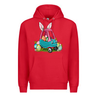 Red Easter toddler car Premium Hoodie - OliviaCreatesArt