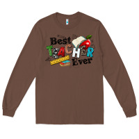 Chestnut best teacher ever Long Sleeve Tee - NancyCooperArtShop