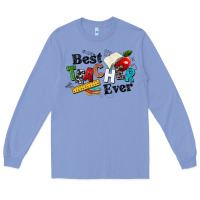 Colony Blue best teacher ever Long Sleeve Tee - NancyCooperArtShop