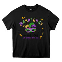 Black mardi gras social club Heavy Core Tee - MaliasSmallBusiness