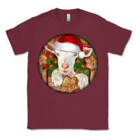 Burgundy Baby Cashmere Goat Christmas Classic Tee - LillyAllenDesigns