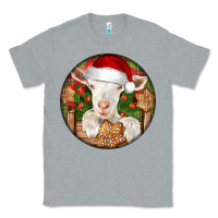 Heather Grey Baby Cashmere Goat Christmas Classic Tee - LillyAllenDesigns