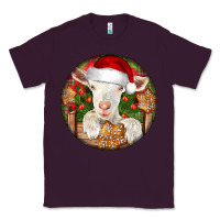 Plum Baby Cashmere Goat Christmas Classic Tee - LillyAllenDesigns