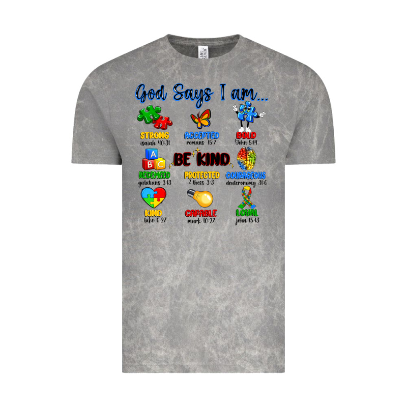 God Says I Am Autism Vintage Tee by Artiststas | Teevron