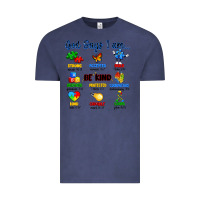Vintage Denim god says i am autism Vintage Tee - Artiststas