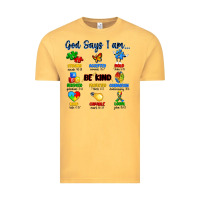 Vintage Mustard god says i am autism Vintage Tee - Artiststas