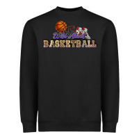 Black Wild about Basketball Heavyweight Sweatshirt - HowdyJamesFarm