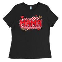 Black valentine mama Ladies Tee - MaliasSmallBusiness