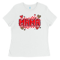 White valentine mama Ladies Tee - MaliasSmallBusiness