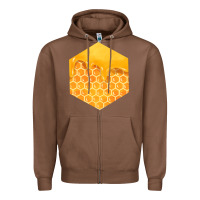 Honeycomb Fa Element Zipper Hoodie | Teevron