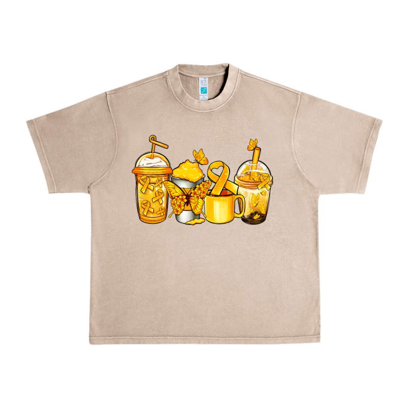 Childhood Cancer Coffee Urban Heavy Tee by Jasminsmagicworld | Teevron