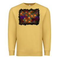 Antique Gold halloween pumpkin background Premium Sweatshirt - BundleAndBundleShop