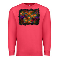 Cardinal halloween pumpkin background Premium Sweatshirt - BundleAndBundleShop