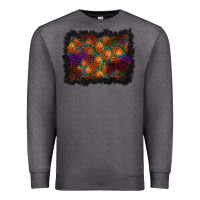 Charcoal Heather halloween pumpkin background Premium Sweatshirt - BundleAndBundleShop