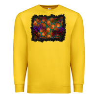Lemon halloween pumpkin background Premium Sweatshirt - BundleAndBundleShop