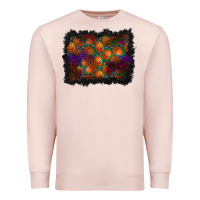 Pale Pink halloween pumpkin background Premium Sweatshirt - BundleAndBundleShop