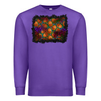 Purple halloween pumpkin background Premium Sweatshirt - BundleAndBundleShop