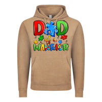 Vintage Coffee dad of a warrior Vintage Hoodie - Artiststas