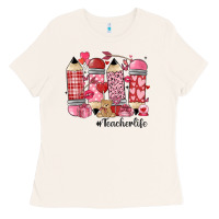Bone valentines day teacher life Ladies Tee - MaliasSmallBusiness