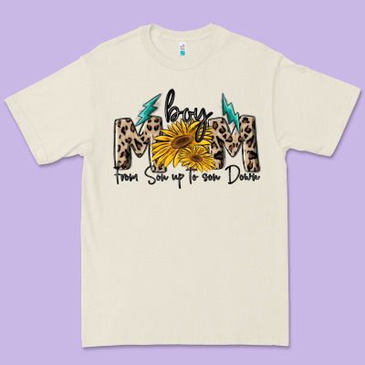 Boy Mom From Son Up To Sun Down Premium Tee Designed By Maliassmallbusiness