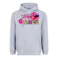 Heather Grey hey sugar valentine's day Heavyweight Hoodie - FaDigitalArtStudio