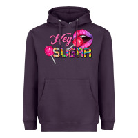 Plum hey sugar valentine's day Heavyweight Hoodie - FaDigitalArtStudio