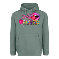 Sage hey sugar valentine's day Heavyweight Hoodie - FaDigitalArtStudio