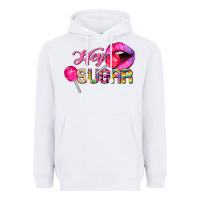 White hey sugar valentine's day Heavyweight Hoodie - FaDigitalArtStudio