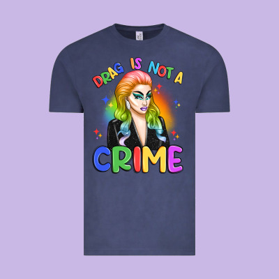 Drag Is Not A Crime Vintage Tee Designed By Artiststas