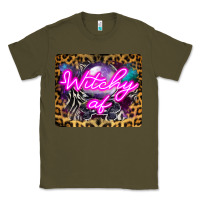 Army Green Witchy Af Crystal Ball Classic Tee - LillyAllenDesigns