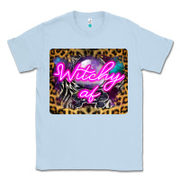 Dusty Blue Witchy Af Crystal Ball Classic Tee - LillyAllenDesigns