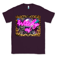 Plum Witchy Af Crystal Ball Classic Tee - LillyAllenDesigns